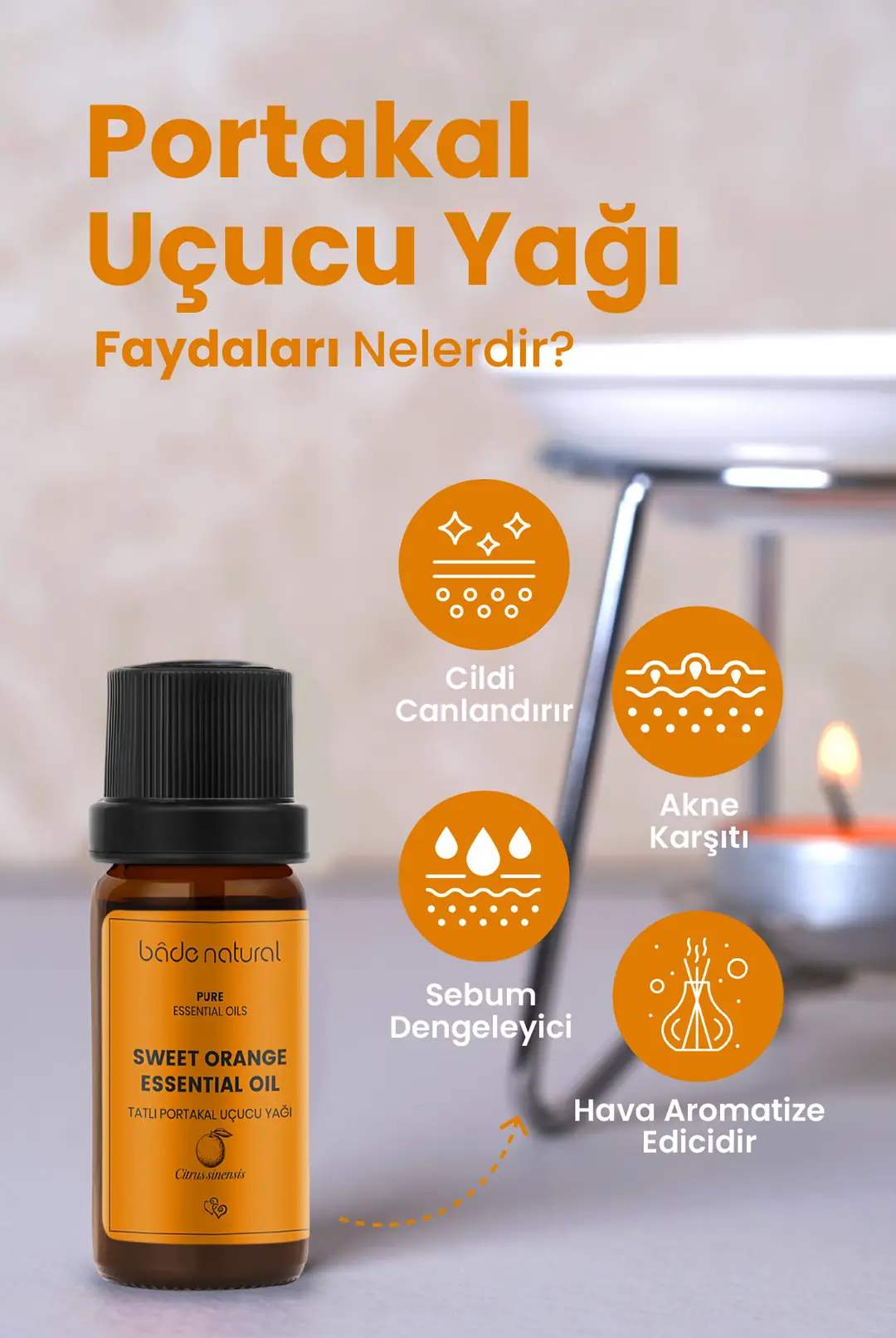 Portakal Uçucu Yağı %100 Saf 10 ml - 2