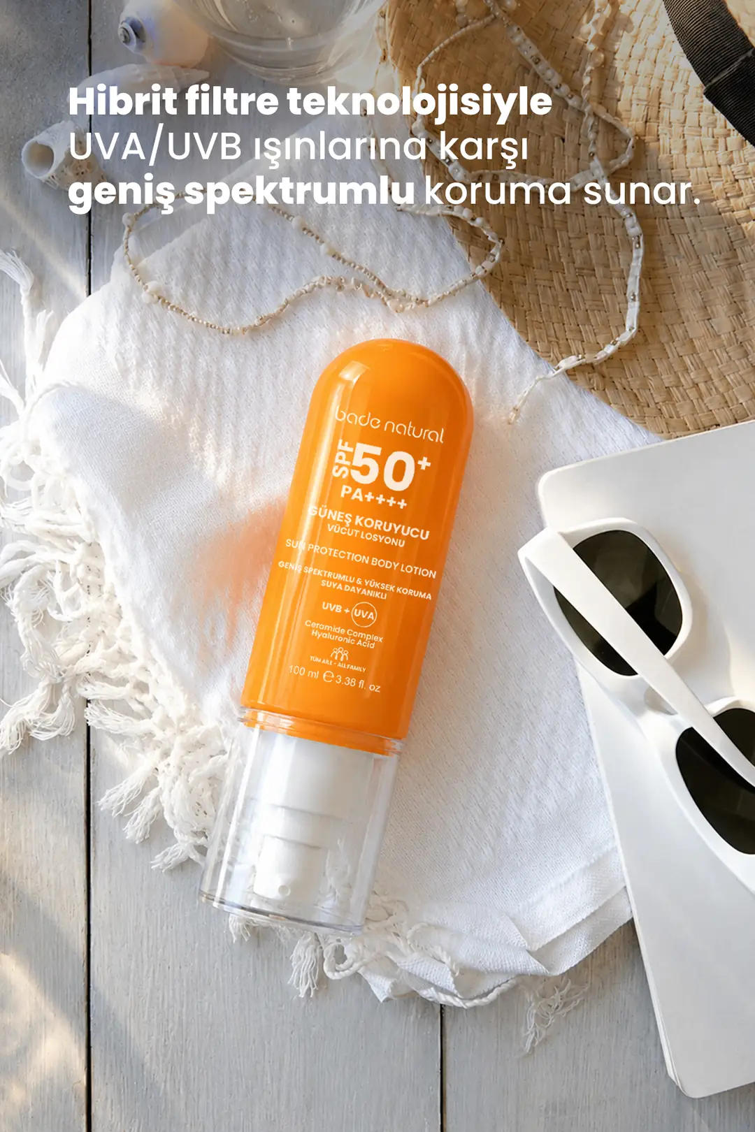 SPF 50+ Güneş Koruyucu Vücut Losyonu 100 ml - 2