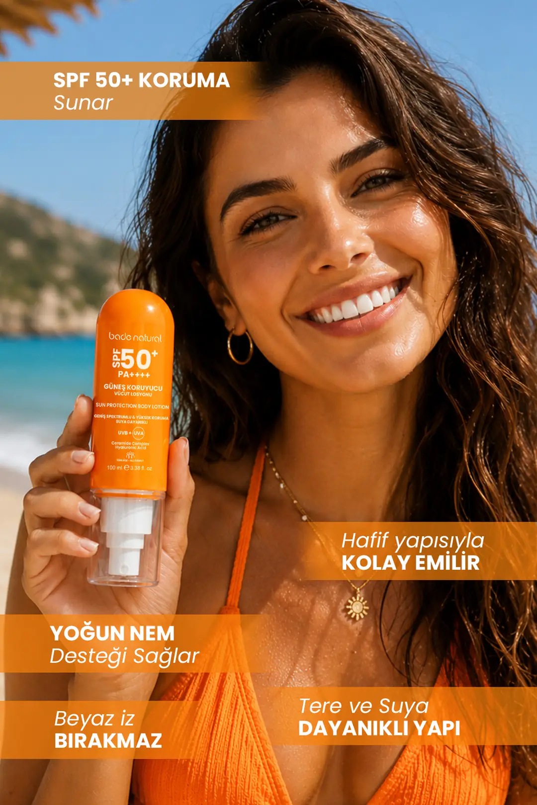 SPF 50+ Güneş Koruyucu Vücut Losyonu 100 ml - 3