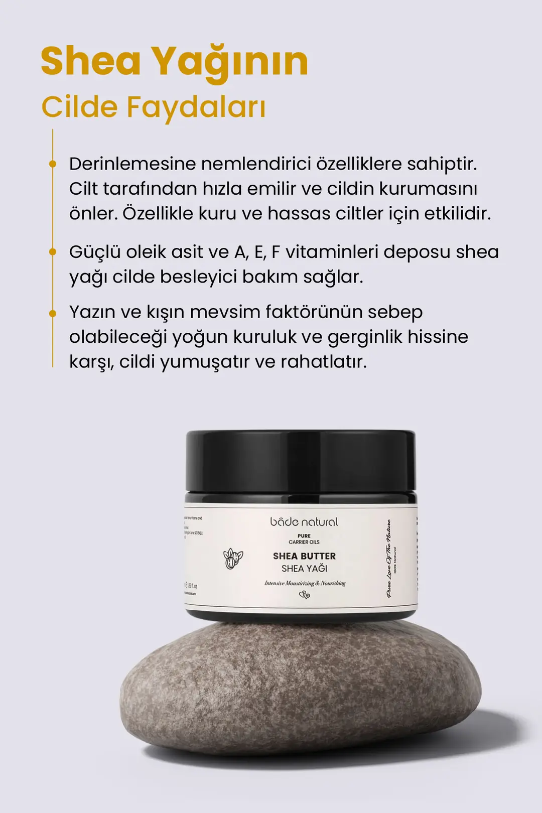 Shea Yağı Soğuk Sıkım %100 Saf 50 g - 3