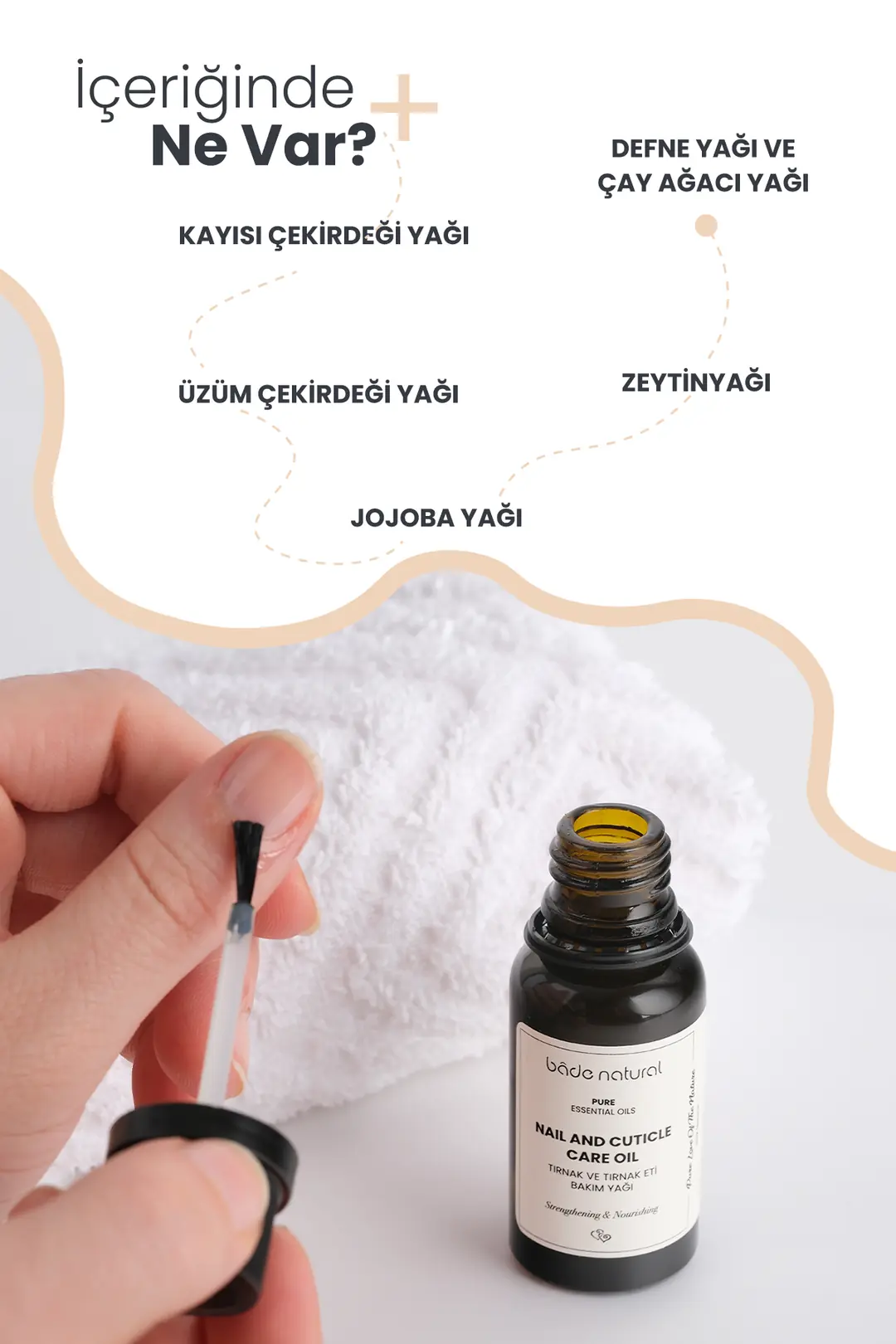 Tırnak ve Tırnak Eti Besleyici ve Güçlendirici Bakım Yağı %100 Doğal 20 ml - 2
