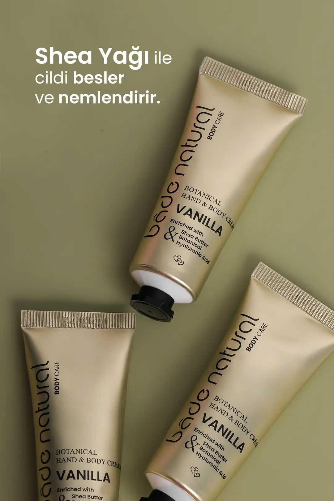 Vanilya Bitkisel El ve Vücut Kremi %100 Doğal ve Vegan 75ml - 3