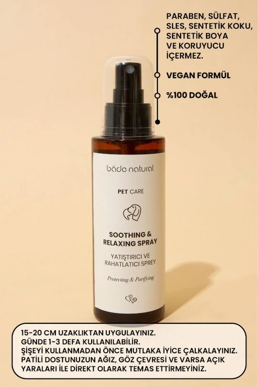 Yatıştırıcı ve Rahatlatıcı Evcil Hayvan Spreyi 100 ml - 3