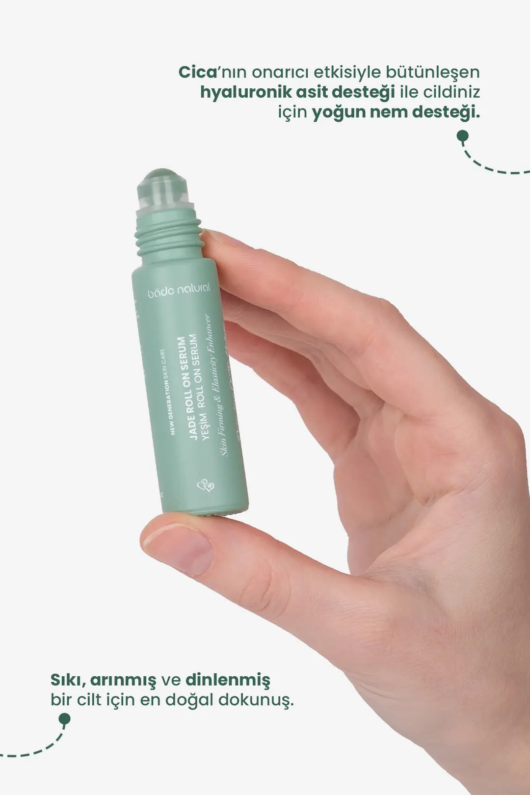 Yeşim Roll On Sıkılaştırıcı Yüz Masaj Serumu 10 ml - 2