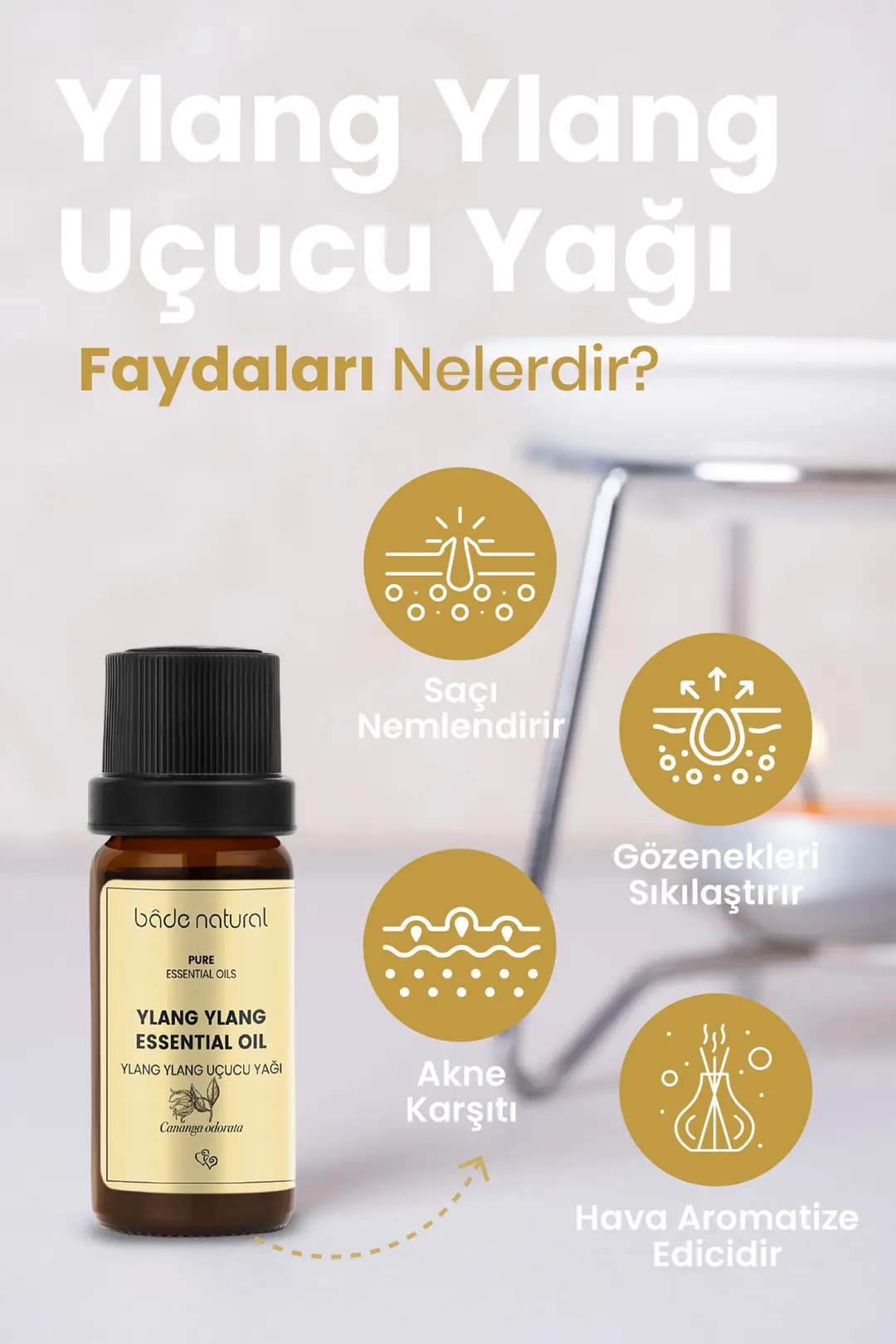 Ylang Ylang Uçucu Yağı %100 Saf 10 ml - 2