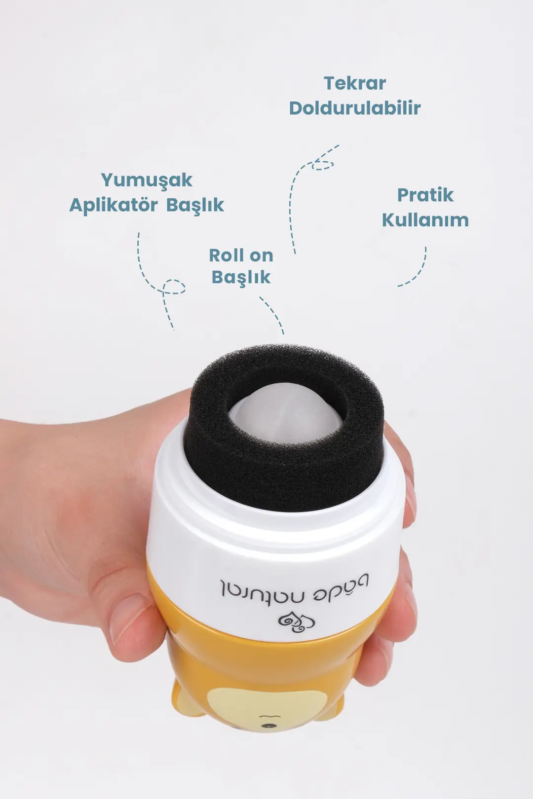 Çocuk Güneş Koruyucu Losyon 50+ SPF %100 Doğal Refill Paket + Ayı Figürlü Aplikatör Set - 3