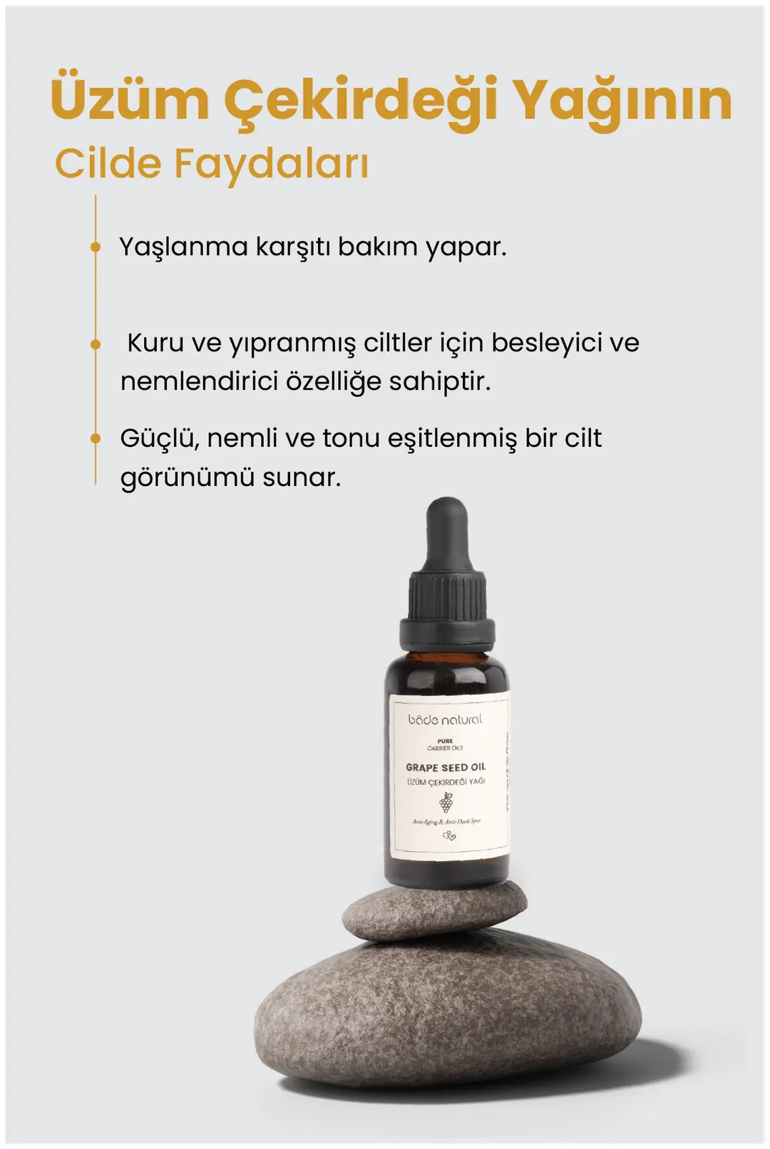 Üzüm Çekirdeği Yağı Soğuk Sıkım %100 Saf 30 ml - 3