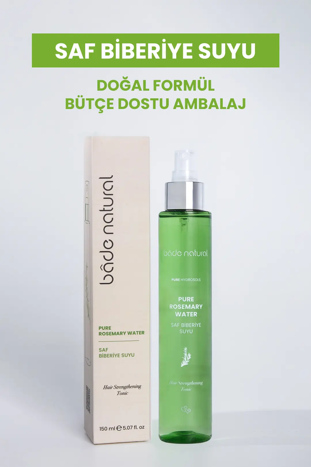 Biberiye Suyu Dökülme Karşıtı Saç Uzamasını Destekleyici Saç Toniği %100 Doğal 150 ml - 2