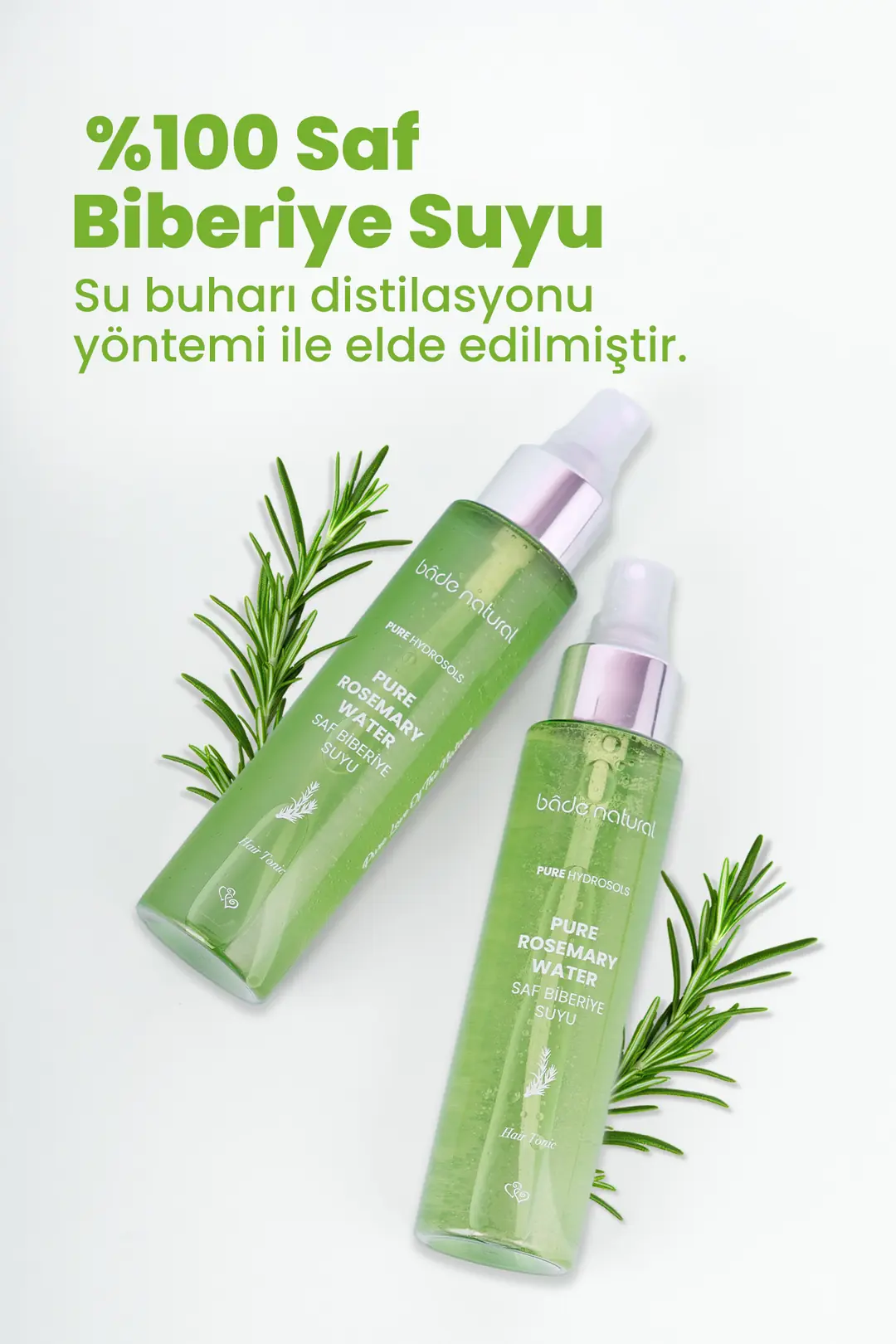 Biberiye Suyu Dökülme Karşıtı ve Saç Uzamasını Destekleyici Saç Toniği %100 Doğal 100 ml - 2