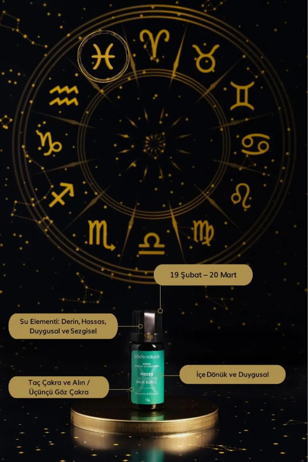 Balık Burcu Aromaterapi Karışımı 10 ml - 2