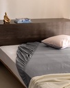 Ciel King Size %100 Pamuk Lastikli Saten Çarşaf - Gri