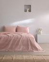 Mathilda Tek Kişilik %100 Pamuk Kopanakili Çarşaflı Pike Takımı - Pudra
