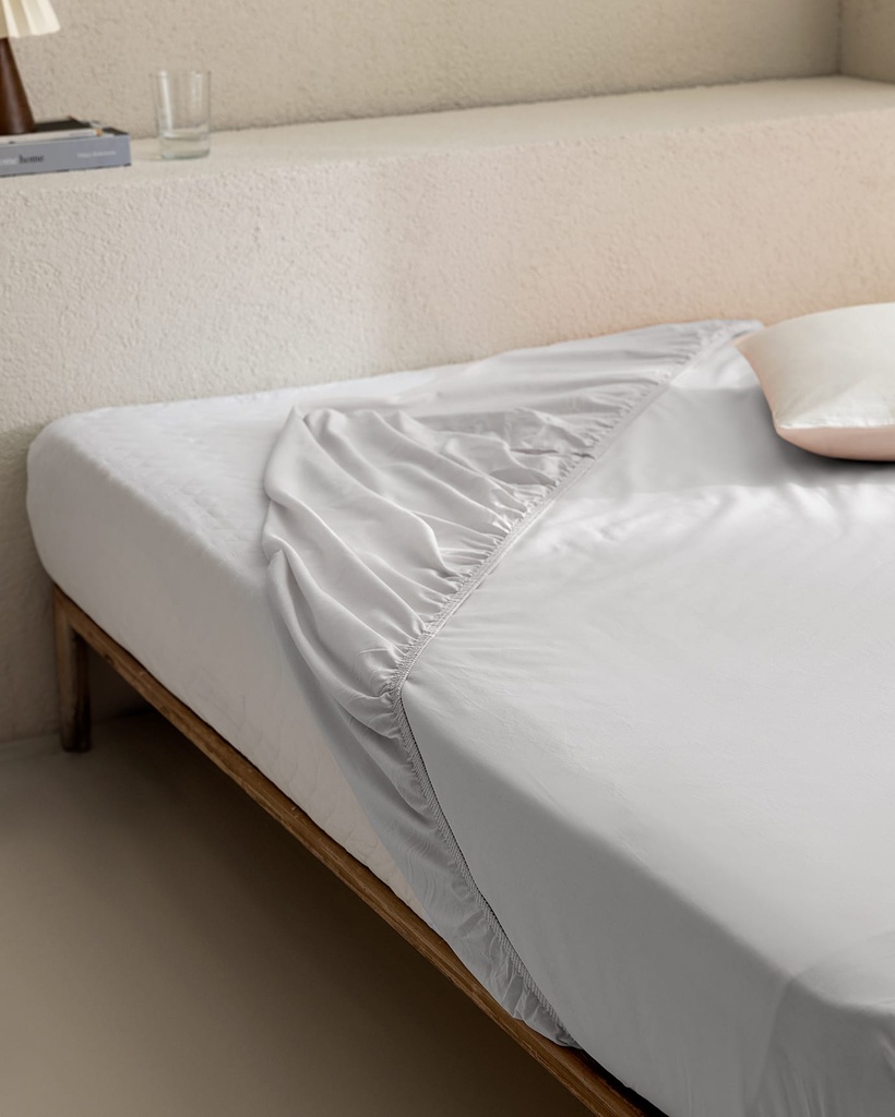 Manon King Size Plus %100 Pamuk Ranforce Lastikli Çarşaf - Gri