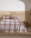 Chaney King Size %100 Pamuk Ranforce Nevresim Takımı - Bordo
