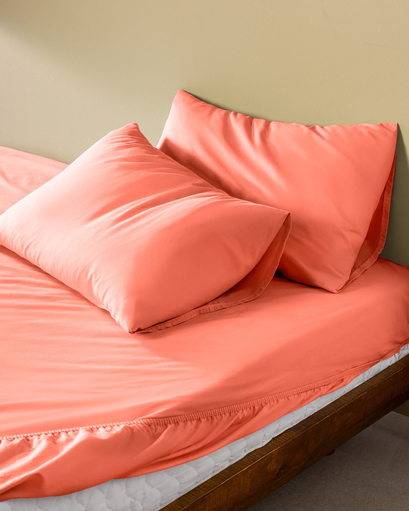 Eloise King Size %100 Pamuk Ranforce Lastikli Çarşaf Takımı - Nar Çiçeği