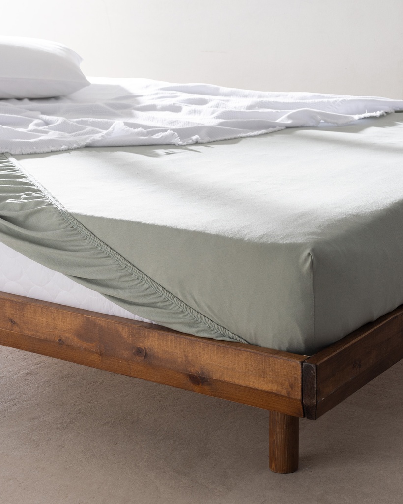 King Size Lastikli %100 Pamuk Penye Çarşaf - Lacivert