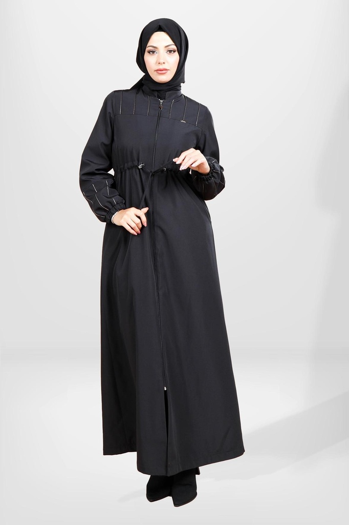 [24FRCK3835-10011] Embroidery Detailed Su Geçirmez Sporty Farajah 3835 (40)