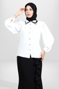 Collar Beaded Modest Shirt 4083