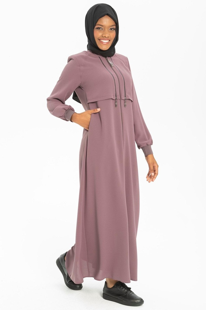 [22FR3M3511-1V890] Double Zipper Detailed Farajah 3511 (cappuccino, 38)