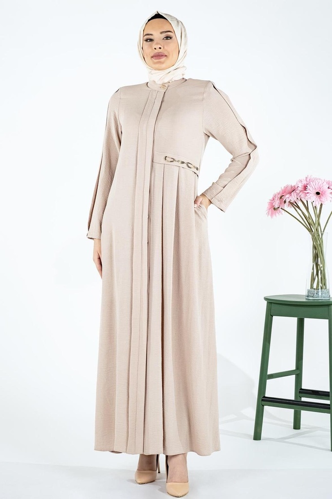[23FR3M3699-1L500] 3699 Emet burma detalli aksessuarli faraja (bej, 38)