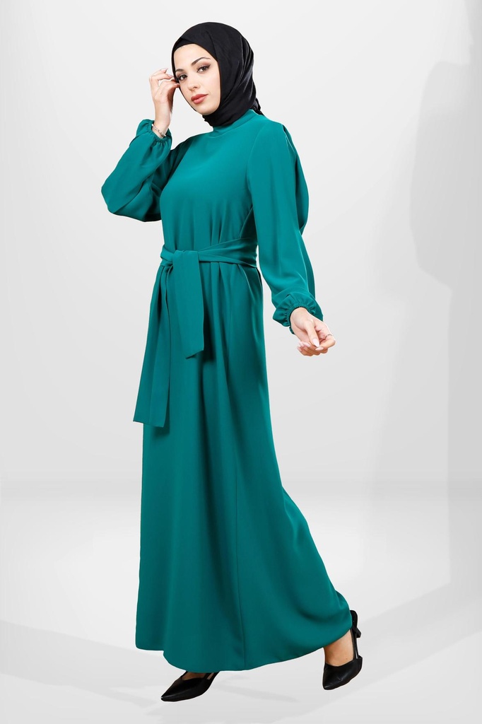 [24ELBK5545-100644] 5545 Dress (green)