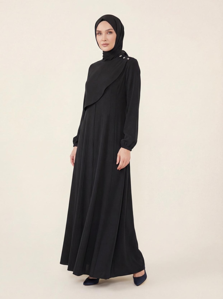 [26FRCY9592-10011] 9592 8 qismli faraja (qora, 40)