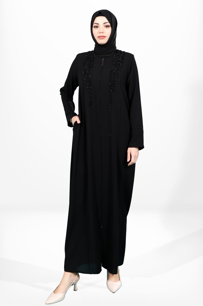 [24FRCY3955-10010] 3955 Beaded Farajah (black, 38)