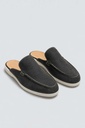 Thick Soled %100 Suede Clog Sandals