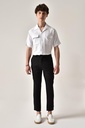 Boyfriend Waist Corded Linen Trousers