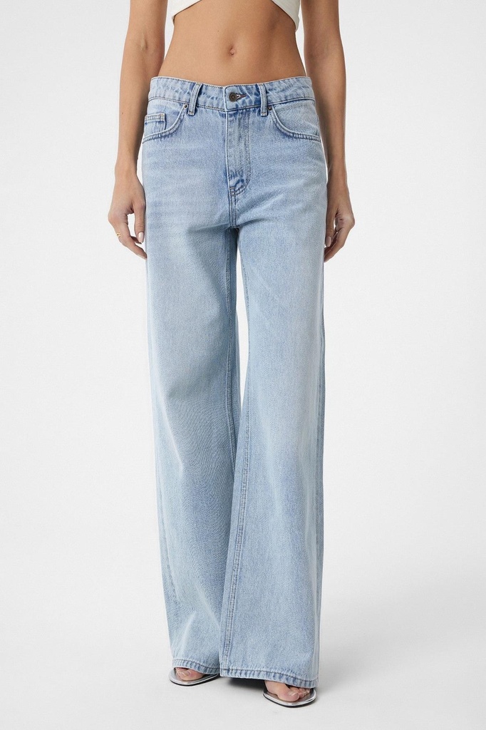 [BA25Y235-Açık Mavi-34] Antioch High-Waisted Women's Jeans (light blue, 34)