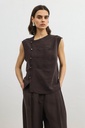 Antioch Lyocell Blend Buttoned Women's Top