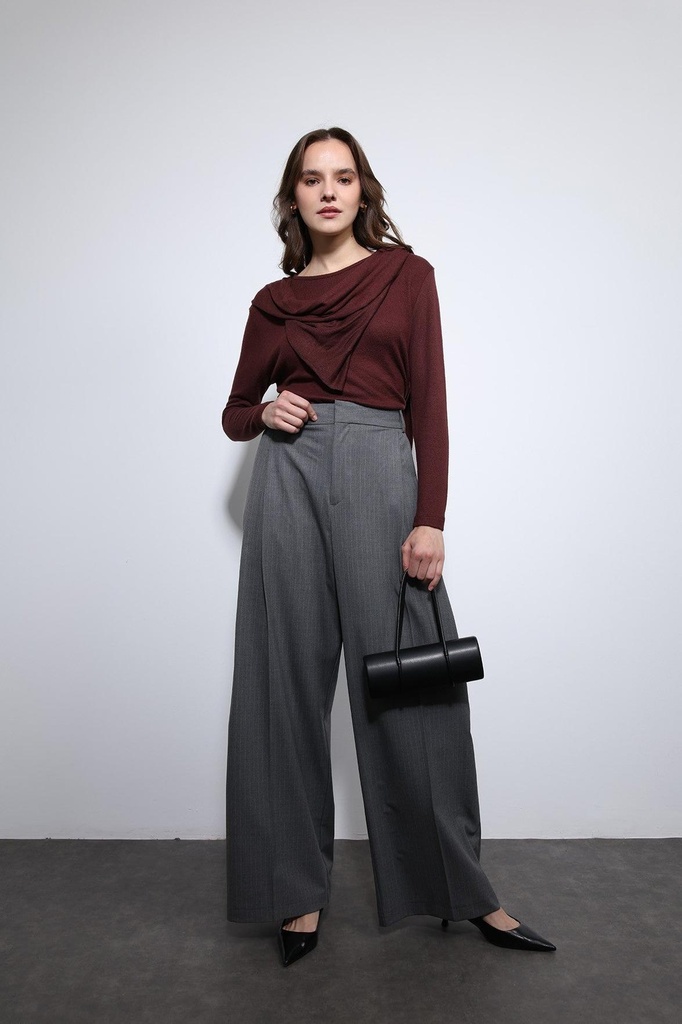Antioch Striped Wide-Leg Trousers