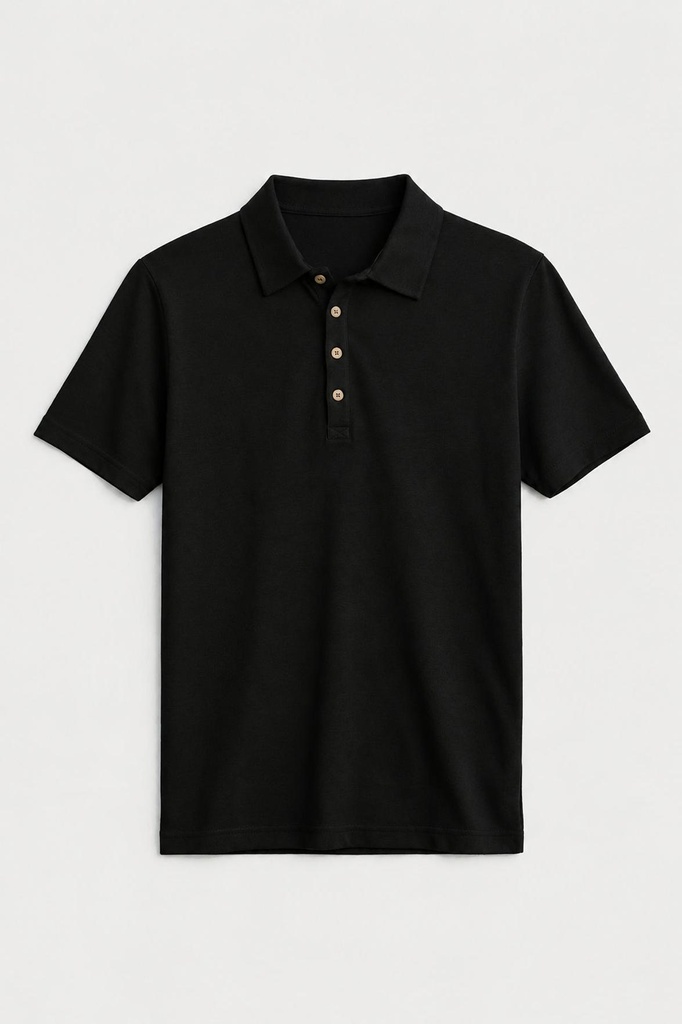 Buttoned Polo Collar Men's T-Shirt