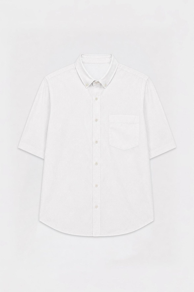 [A26Y10197-Ekru-S] Boxy Fit Men's Shirt (S)