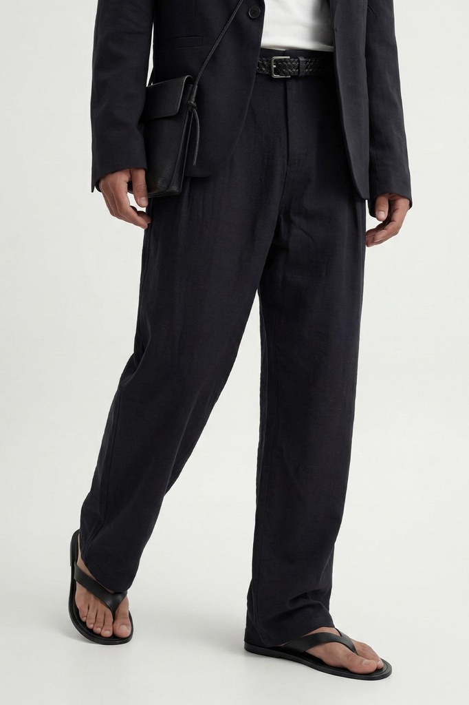 [A26Y2882-Siyah-5] Modal-Blend Relaxed Trousers (black, S)