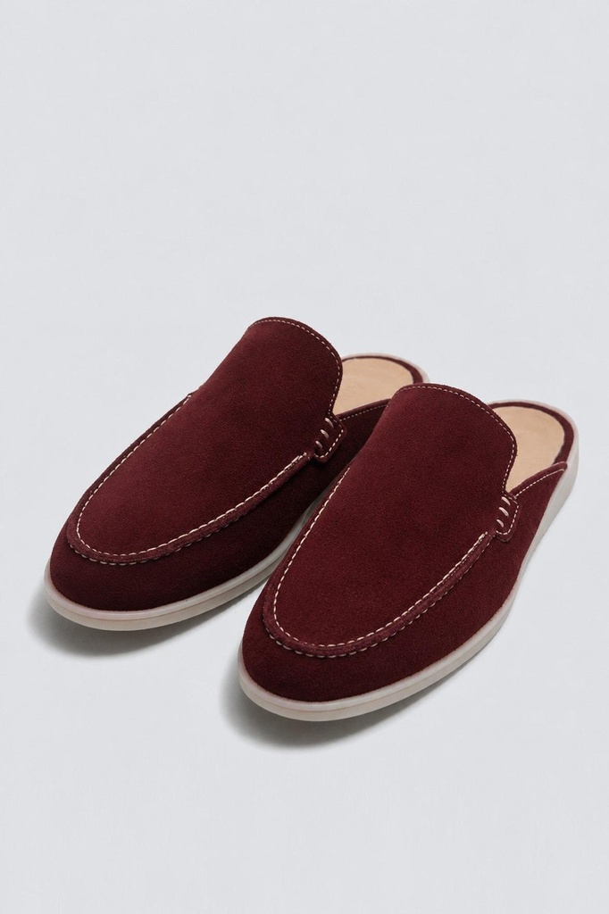 [A26YAYK012-Bordo-40] qalin tagli %100 zamsh sabo (40)