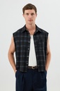 Modal-Blend Boxy Fit Sleeveless Men's Shirt
