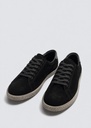 Contrast Soled %100 Suede Sneaker