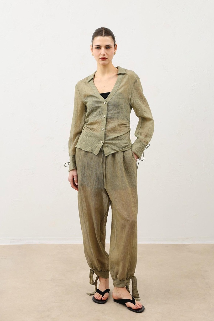 Half Sheer Women's Trousers