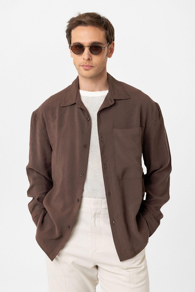 Relaxed Fit Modal Fabric Men's Shirt