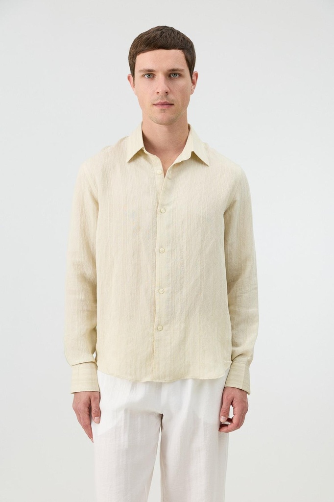 Modal-Blend Striped Men's Shirt