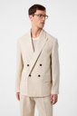 Relaxed Fit Linen-Blend Men's Blazer Jacket