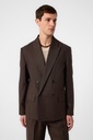 Relaxed Fit Linen-Blend Men's Blazer Jacket