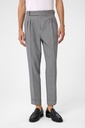 Antioch High-Waisted Side Buckled Pleated Fabric Trousers