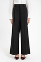 Antioch Women's High-Waisted Pleated Striped Trousers