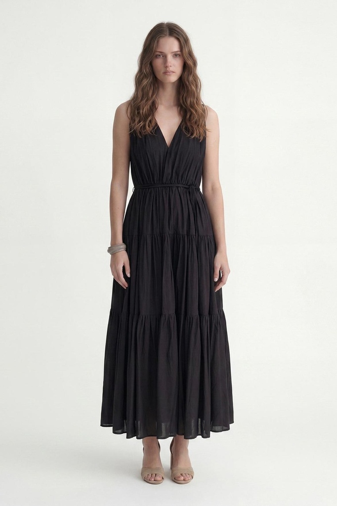 Antioch Voile Cotton Women's Midi Dress (S)