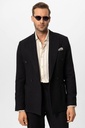 Double-Breasted Closure Linen-Blend Men's Blazer Jacket