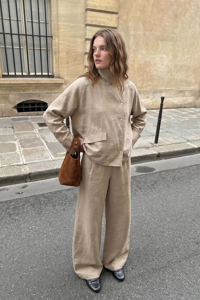 Antioch Özel tik yoqa ayollar ko'ylak (bej, S)