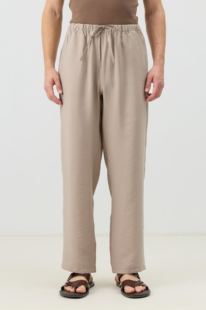 Lyocell Blend Relaxed Fit Men's Trousers