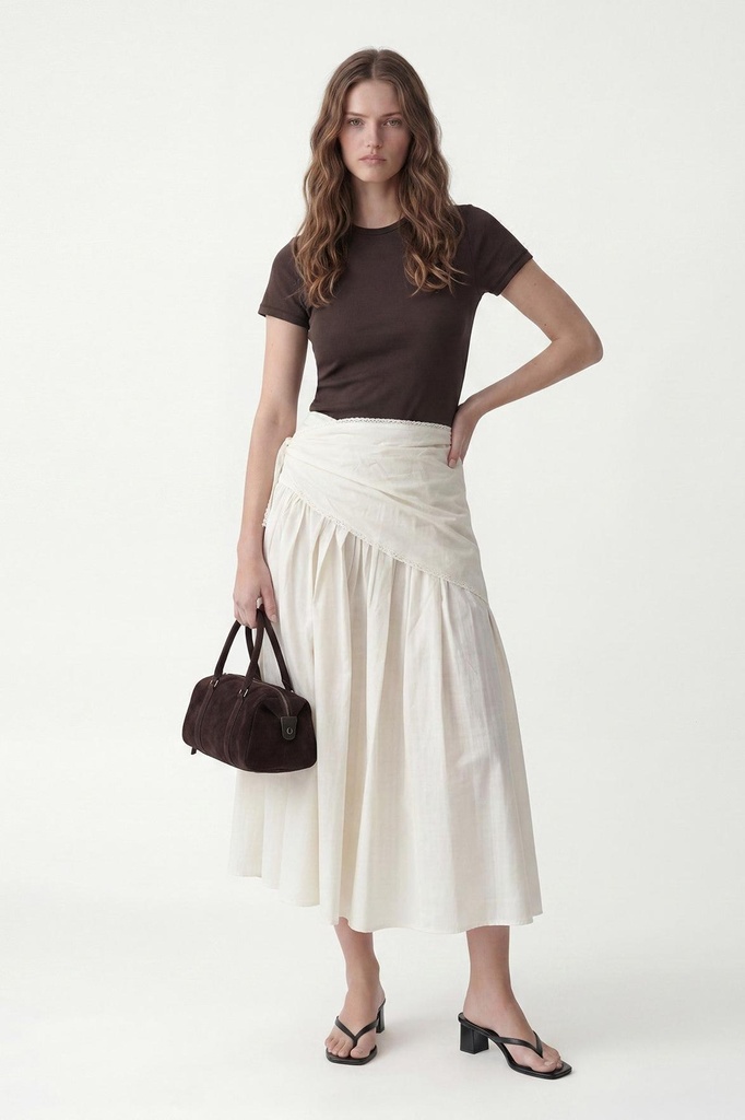 Antioch Handkerchief-Hem Detailed Women's Midi Skirt (S)